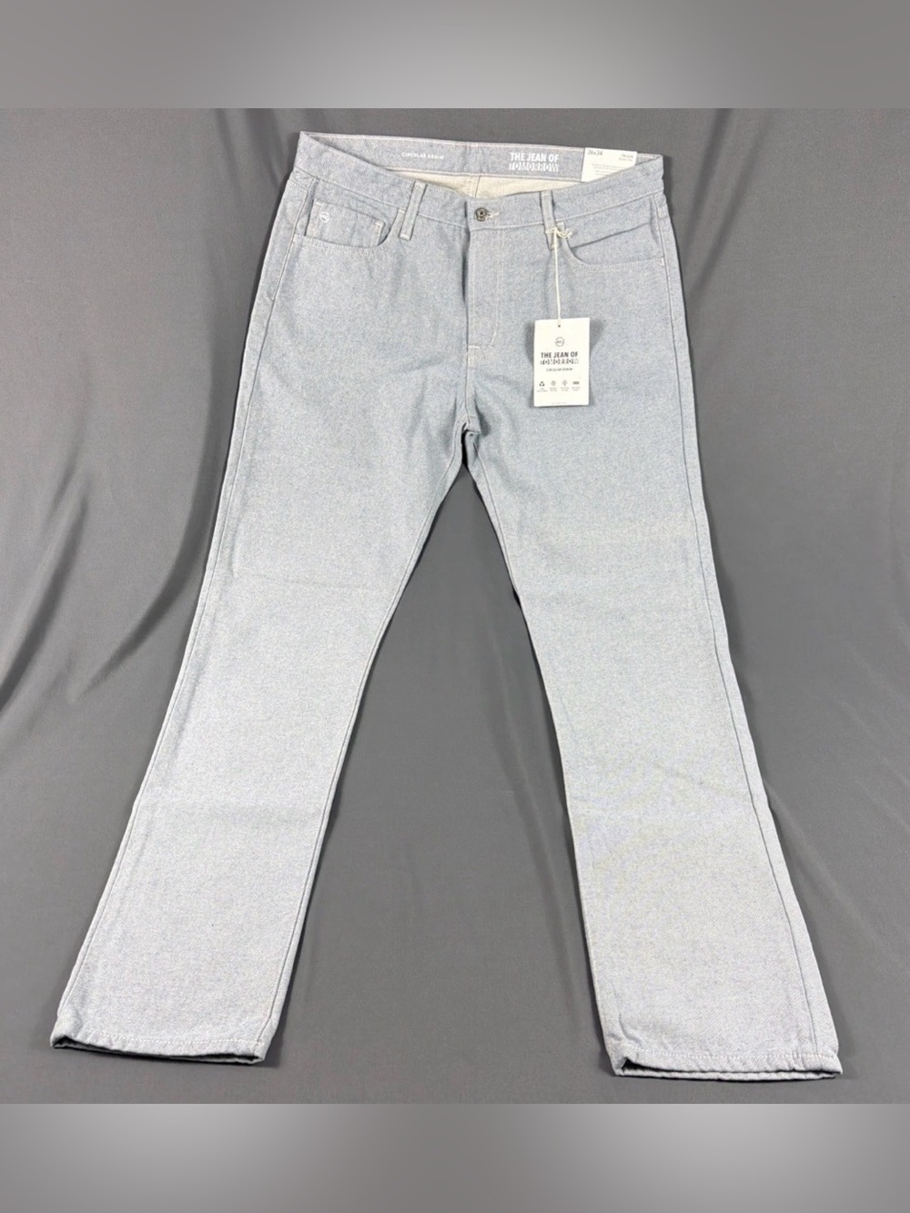 AG Jeans Tellis Modern Slim Denim 36 x 34 Indigo Light Wash Cotton NWT MSRP $225